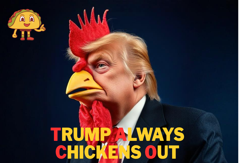 T.A.C.O Trump Postcard